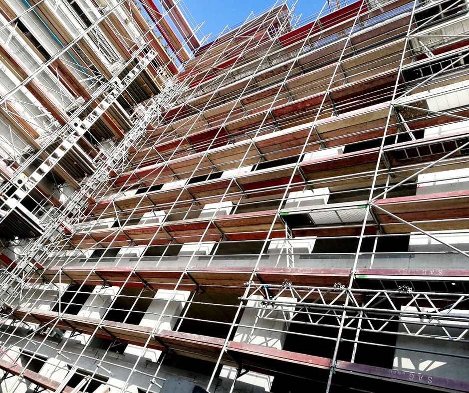 realization assembly of scaffolding